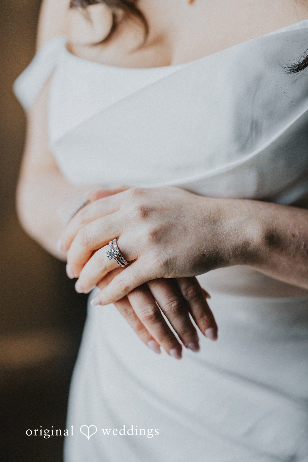 Brooklynn + Adam Romantic wedding ring moment captured on bride’s fingers