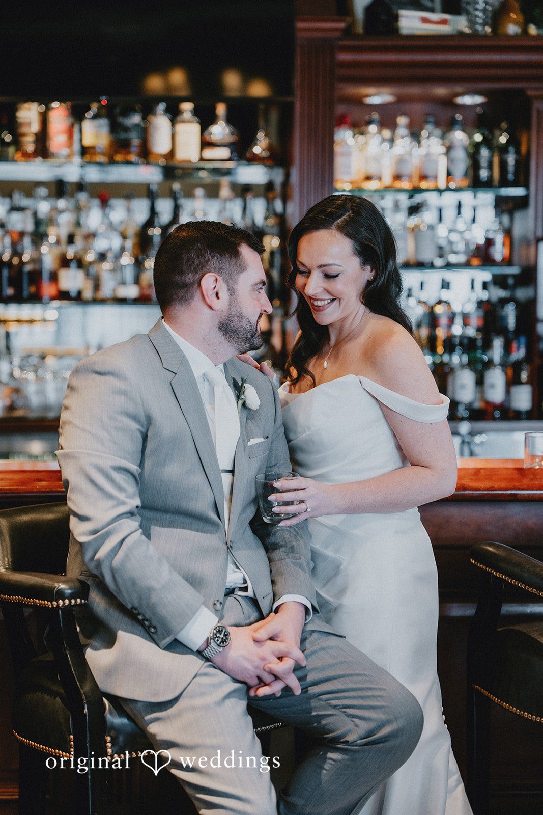 Brooklynn + Adam Natural emotional connection shot between bride and groom