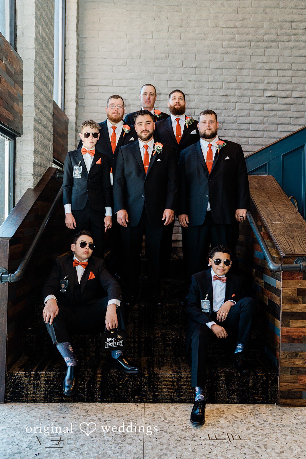 Christina + Quinton Our Denver wedding photographers captured a stunning portrait of the groom and his groomsmen