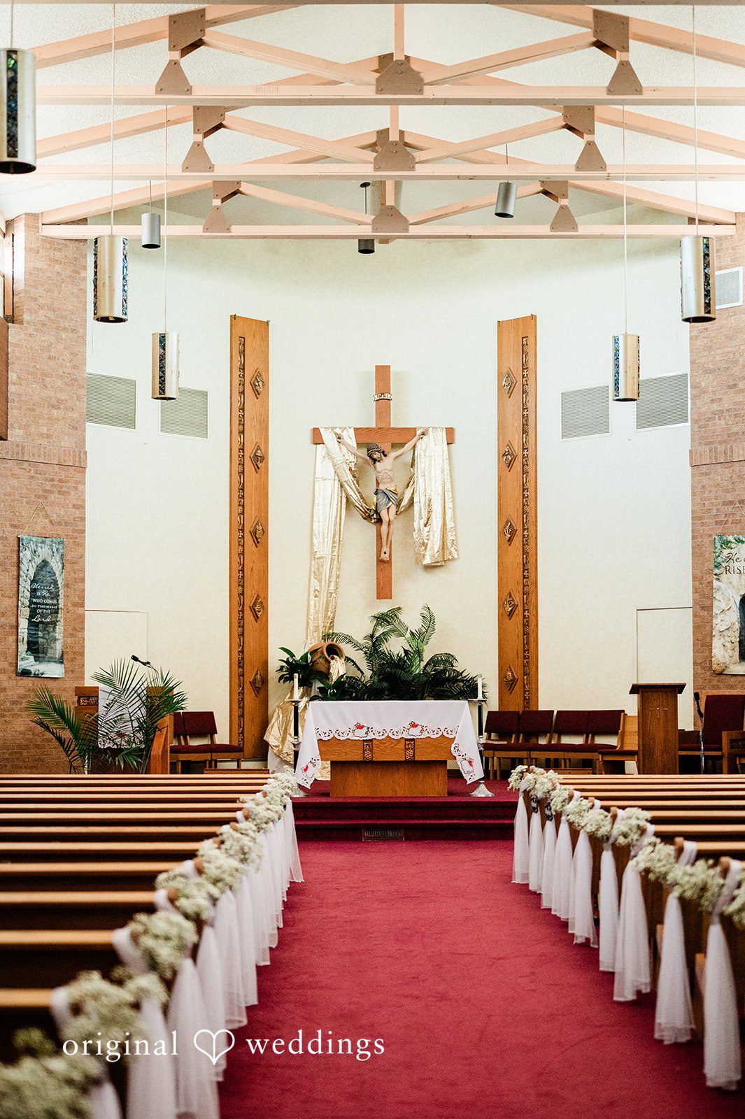 Christina + Quinton Our Lady of Guadalupe Catholic Church' hall