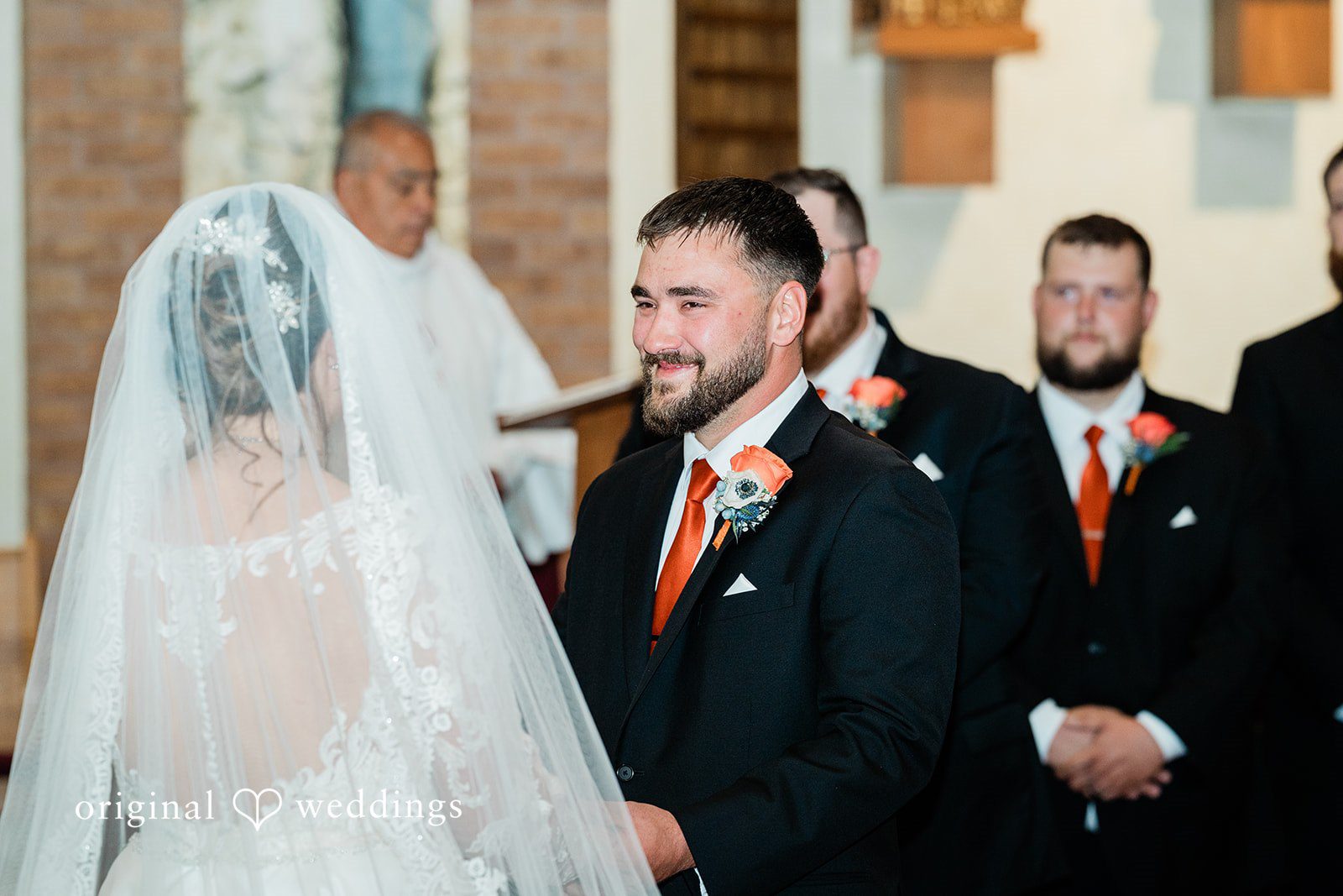 Christina + Quinton A portrait from the wedding ceremony