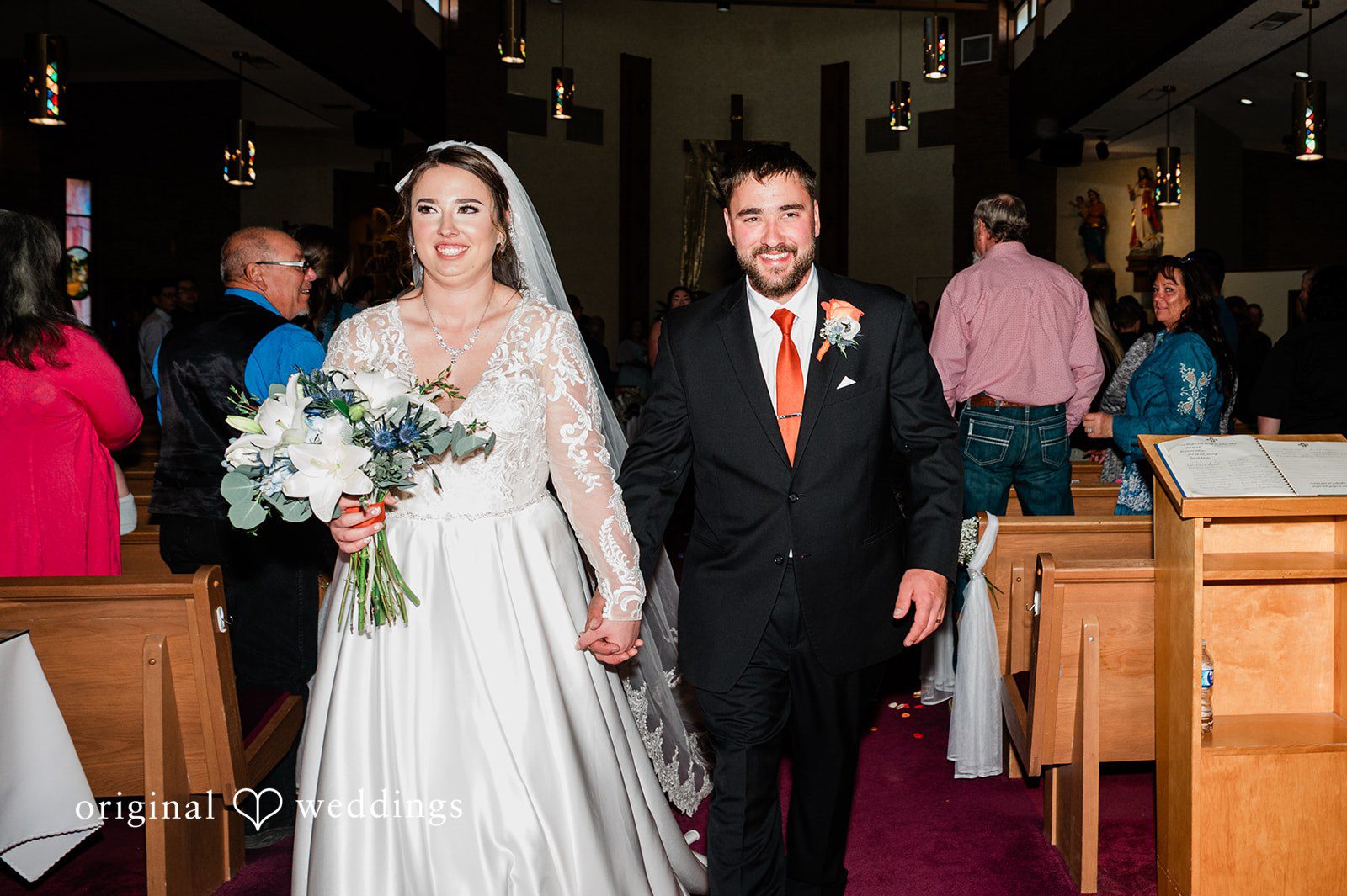 Christina + Quinton The couple makes a joyful exit