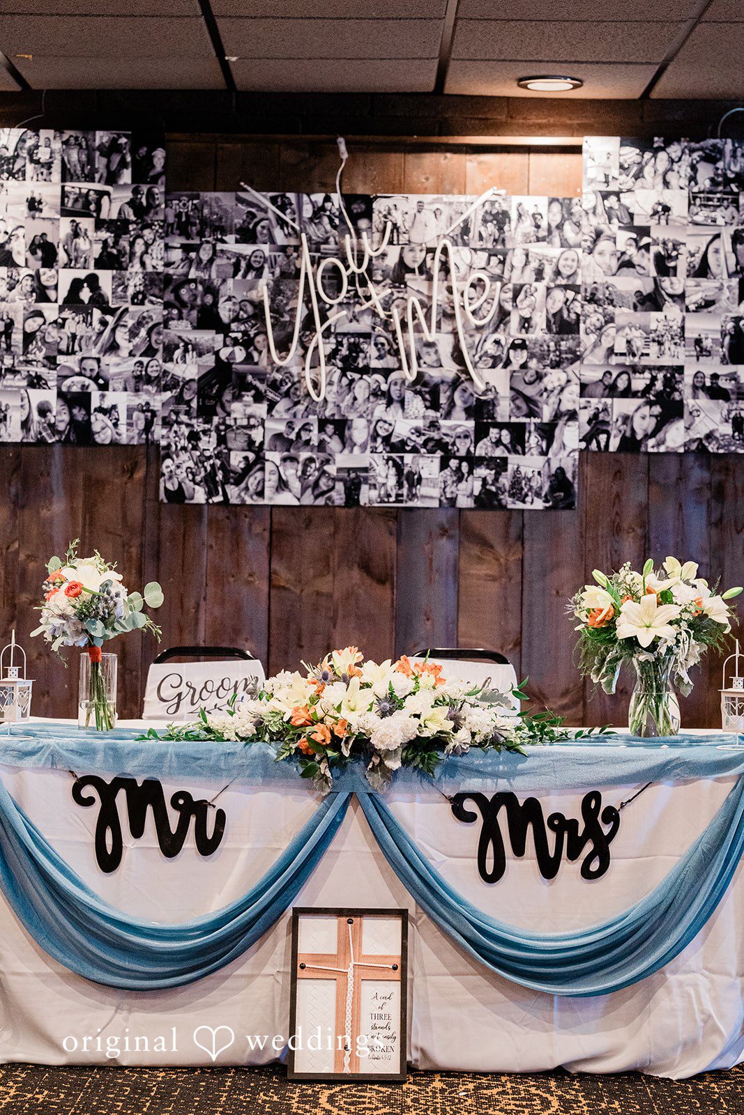 Christina + Quinton The wedding reception decor