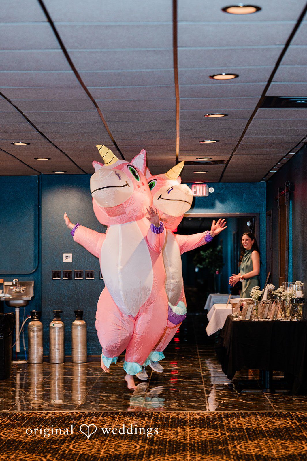 Christina + Quinton Teddies at the wedding reception