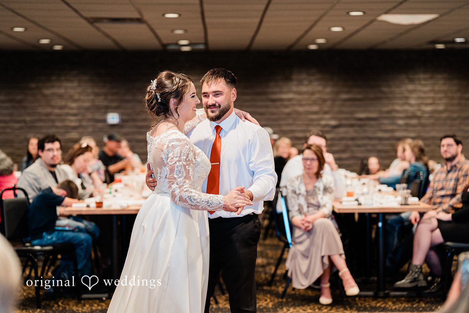 Christina + Quinton The couple takes their first dance