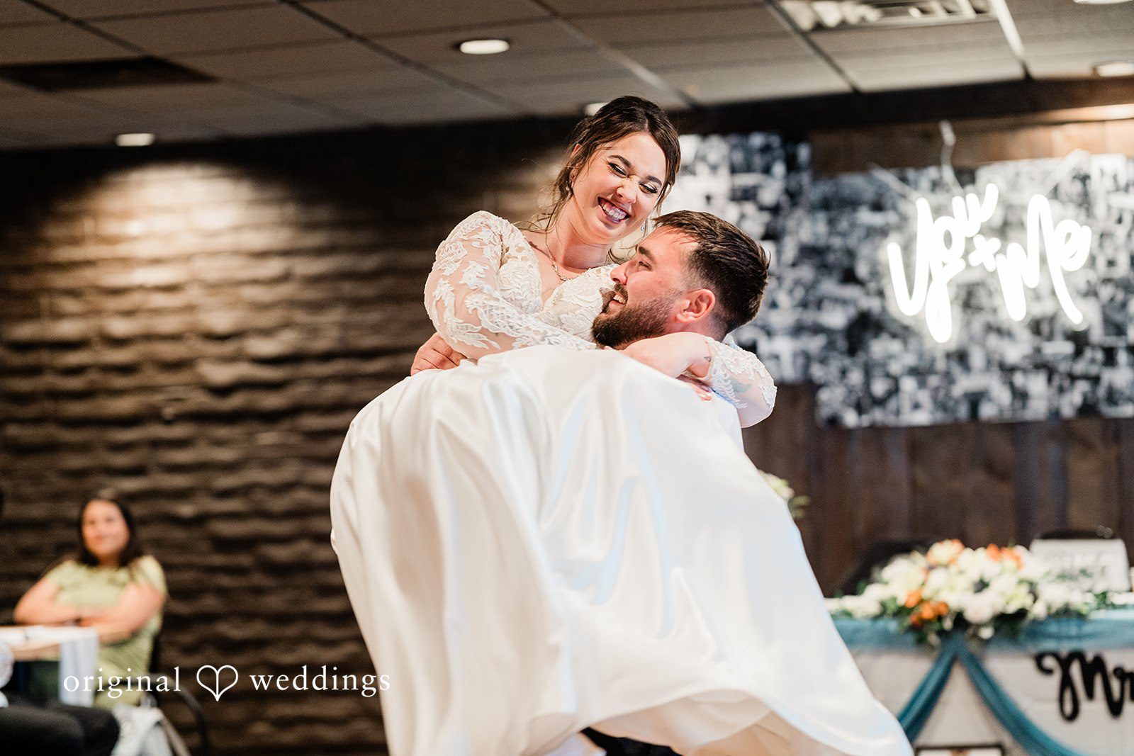 Christina + Quinton A lovely moment at the wedding reception