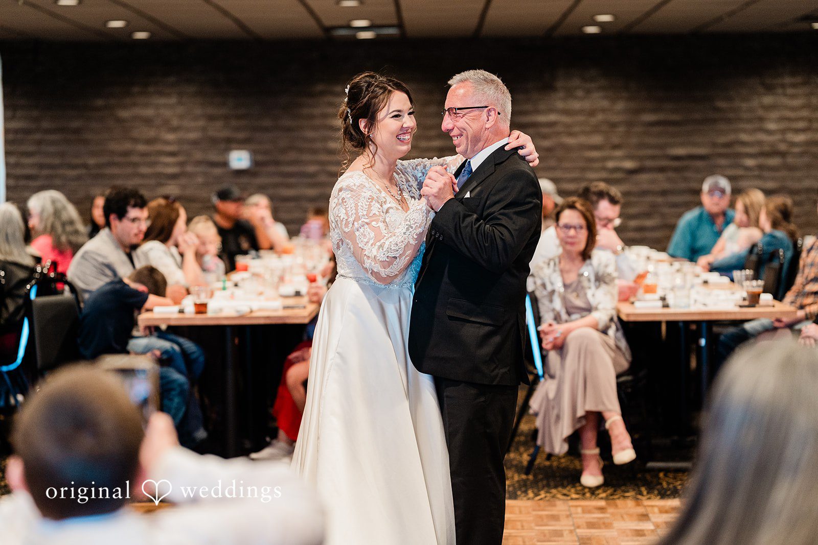 Christina + Quinton The bride dances with her father