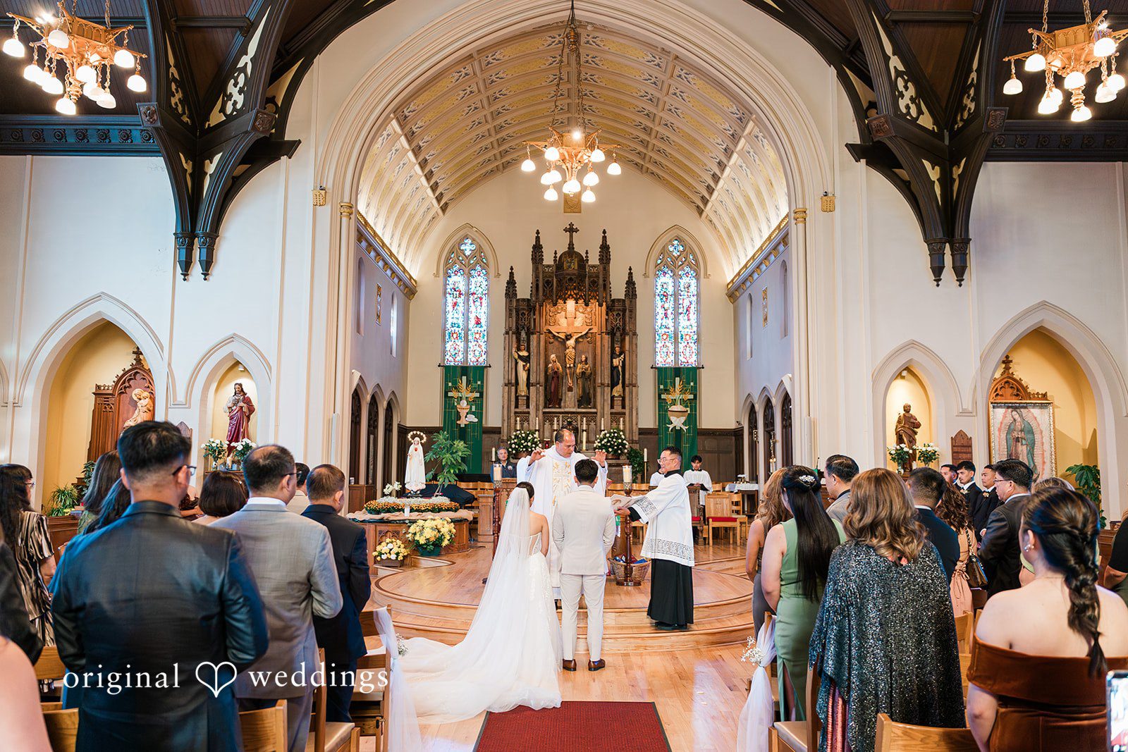Charize Giann + Mark Shou Emotional wedding ceremony moment captured during exchange of vows