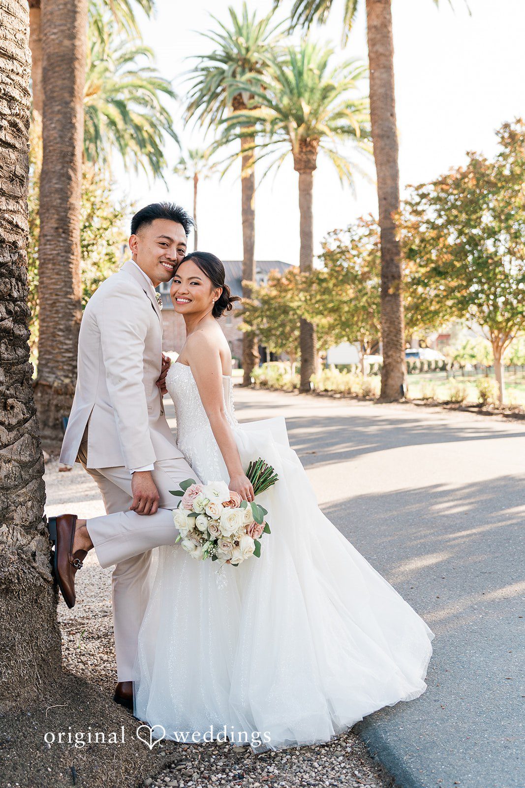 Charize Giann + Mark Shou Beautiful portrait of newlywed couple