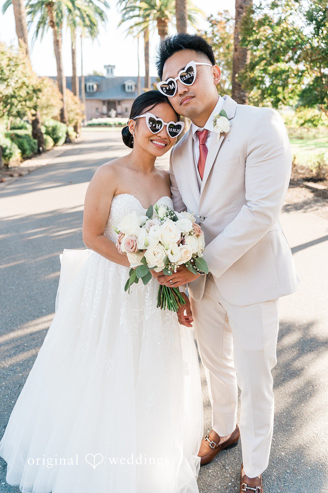 Charize Giann + Mark Shou Beautiful portrait of newlywed couple