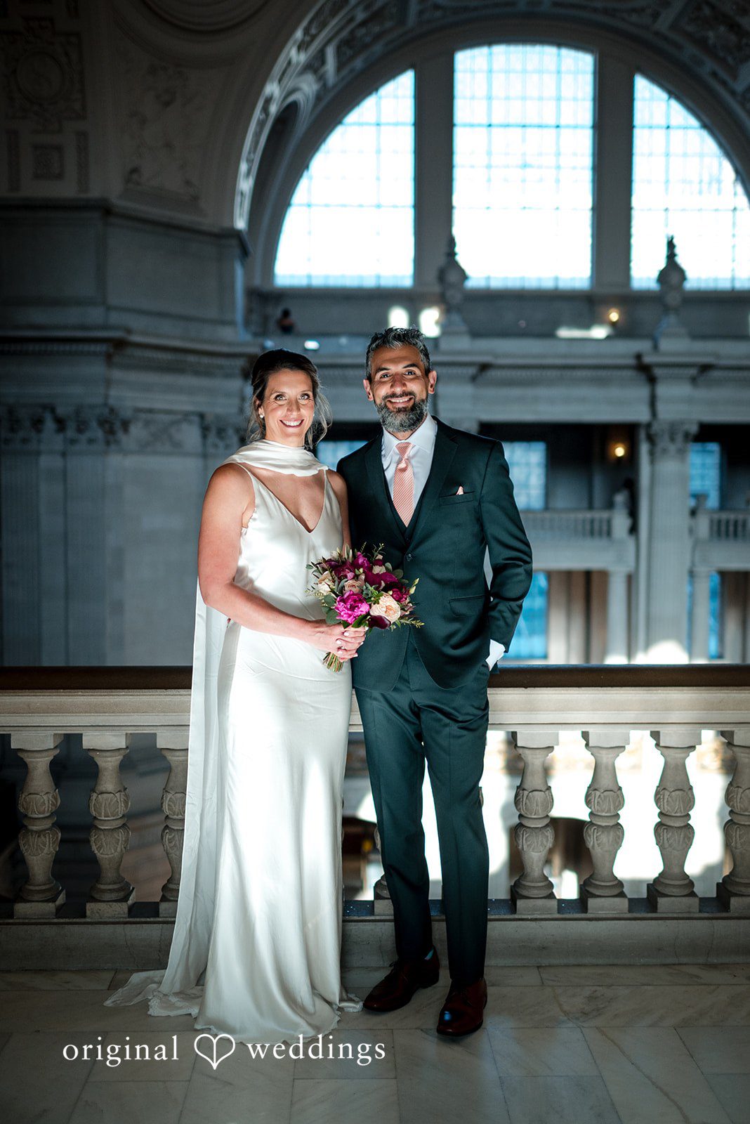 A gorgeous portrait of the couple