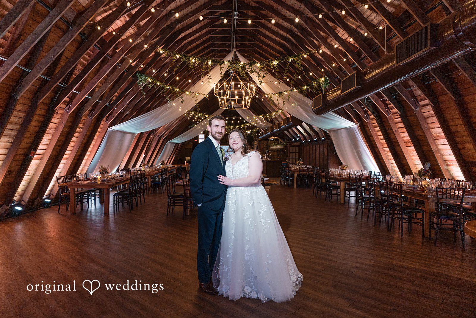Elegant wedding reception photography at Perona Farms