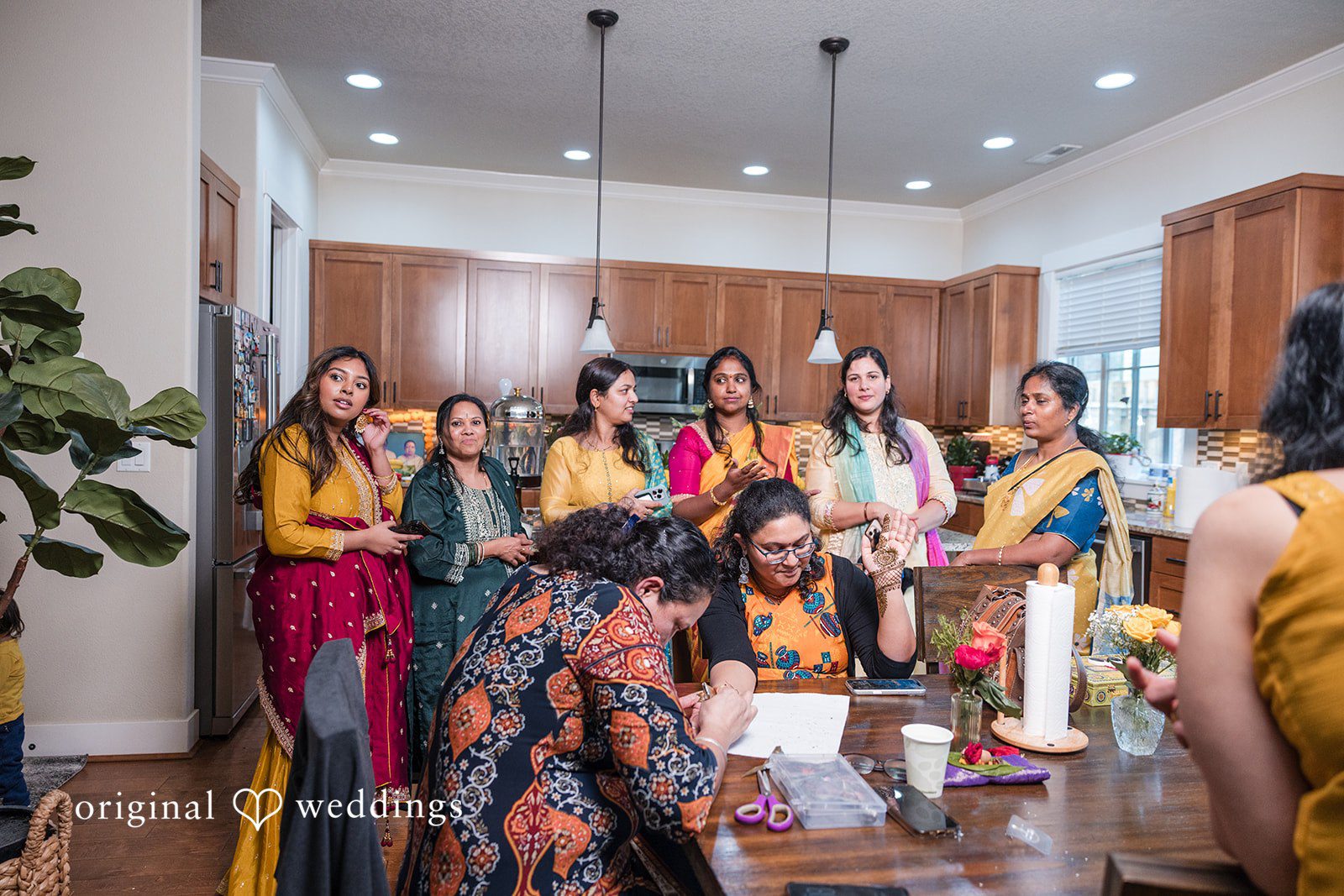 Taylor + Yash Family and friends picture