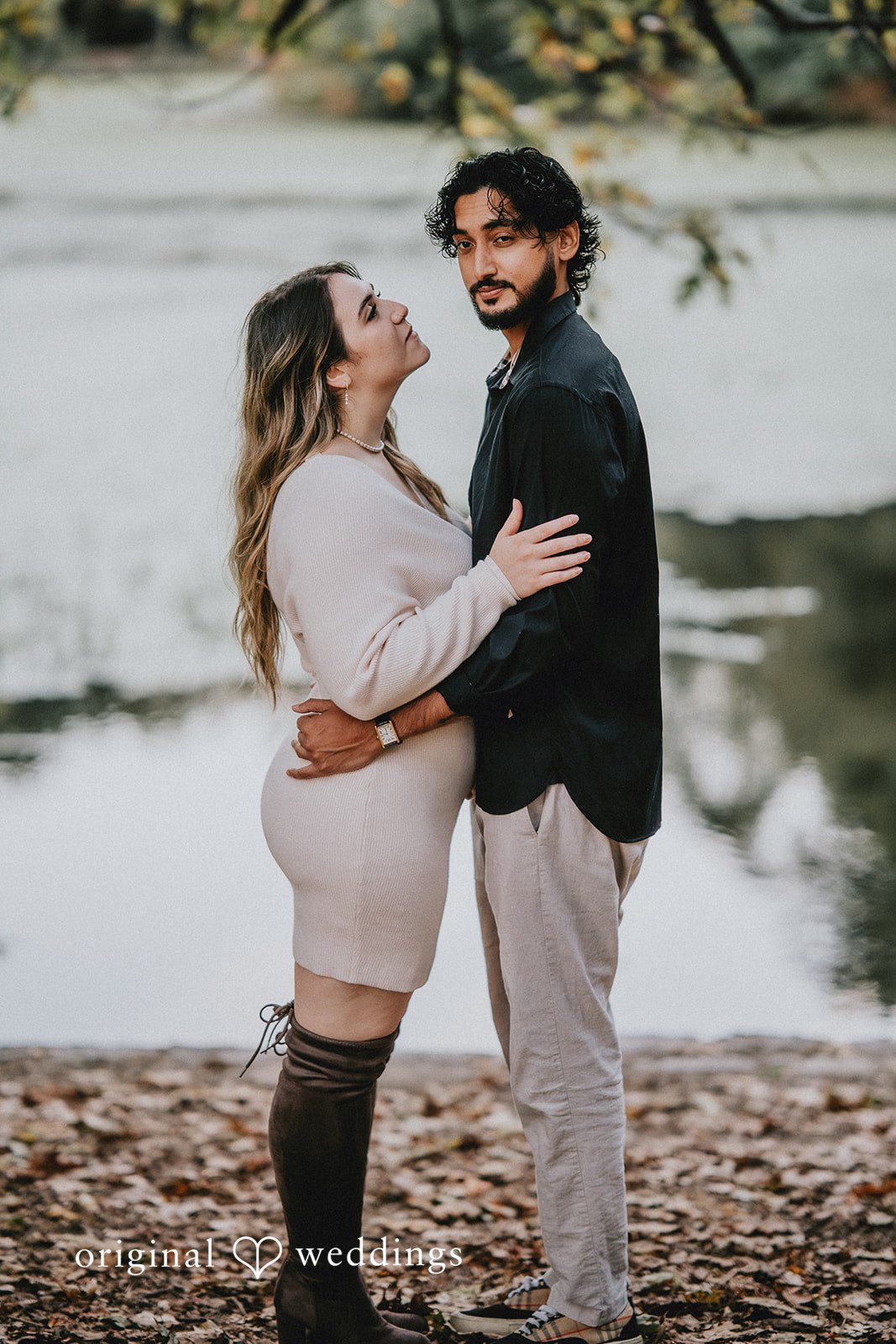 Lovely picture of couple at Prospect Park