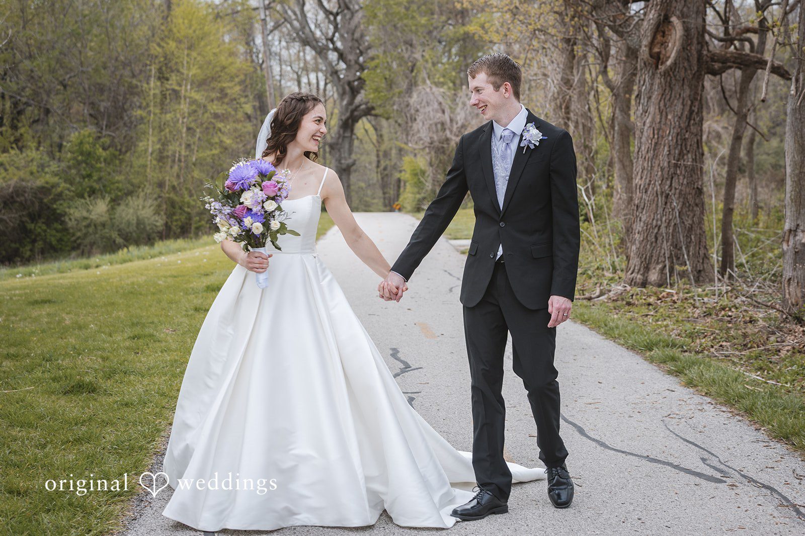 Original Weddings couple portrait captured by St. Louis wedding photographers at Red Hill Church during a romantic wedding