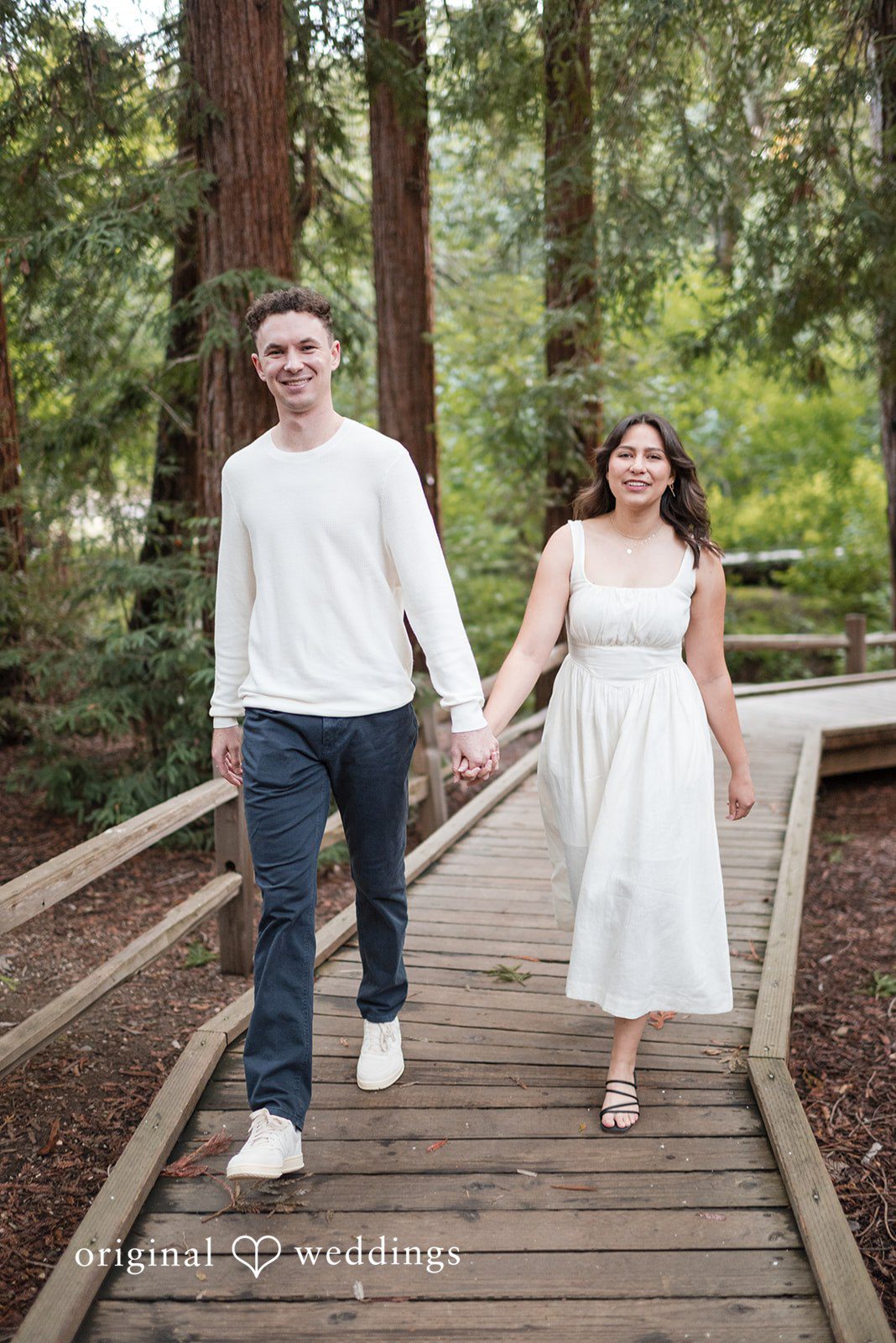 Gabriela + Jack A stunning portrait of the couple on the wooden boardwalks