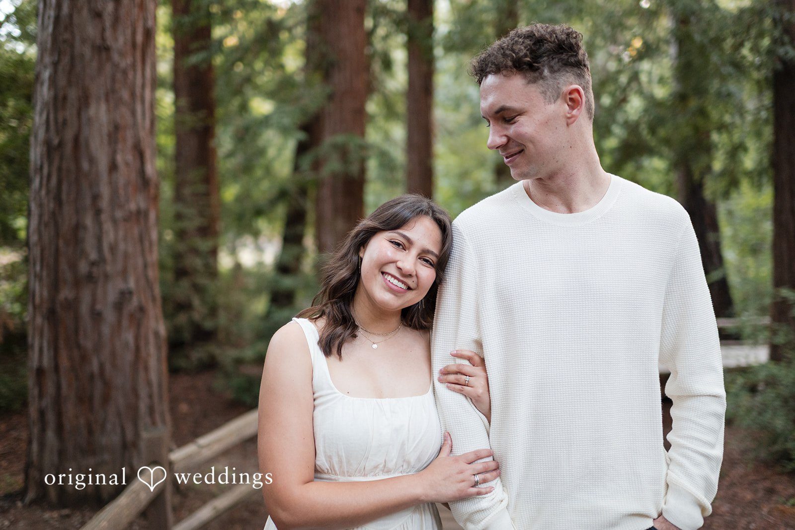 Gabriela + Jack Our team at Original Weddings did a beautiful San Francisco engagement photography at Redwood Grove Nature Preserve