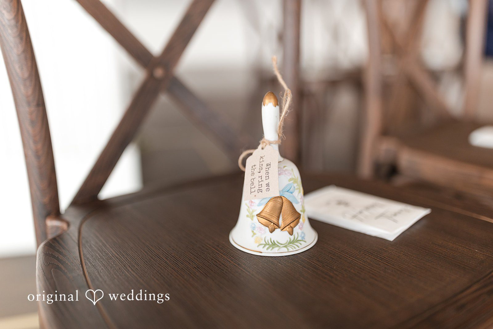 Close-up of decorative bell placed on  table