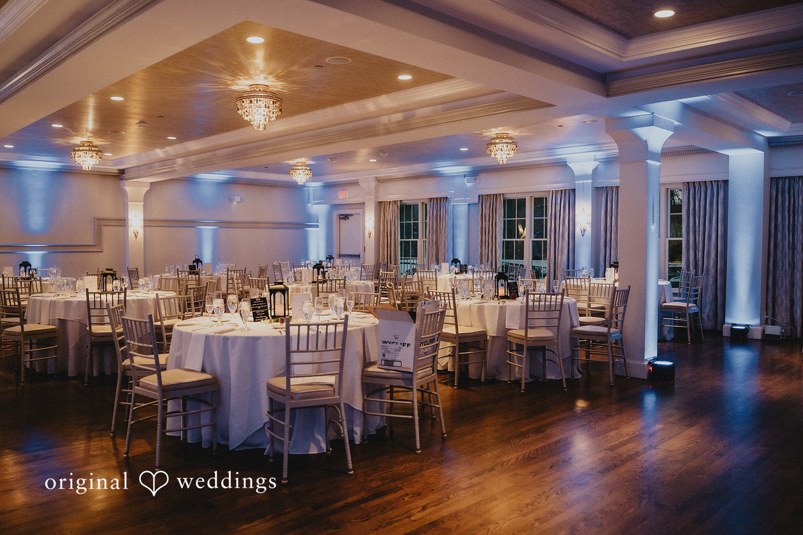 Mary + Ryan Beautiful set up of tables at Saphire Estate