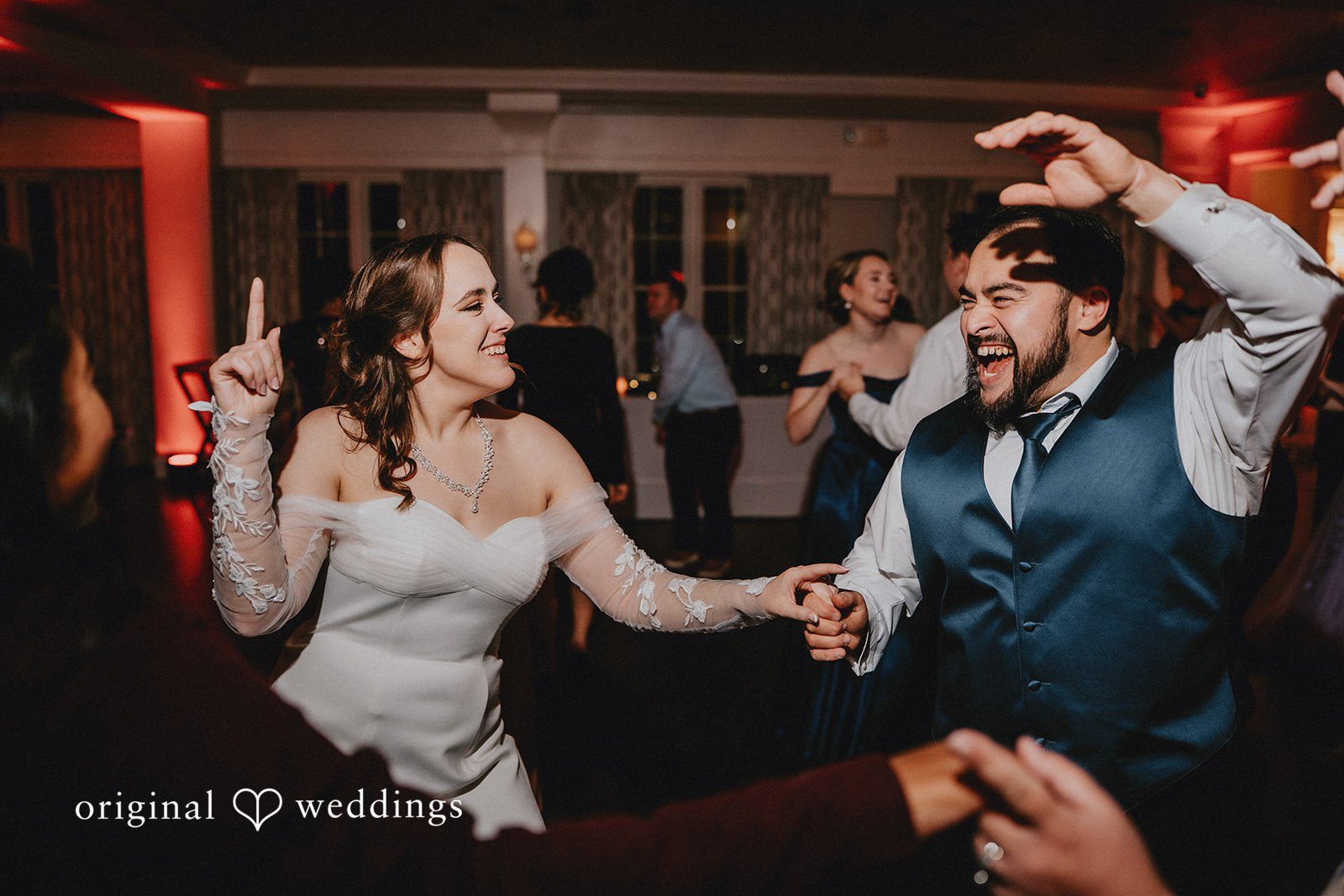 Mary + Ryan Couple expressing their happiness