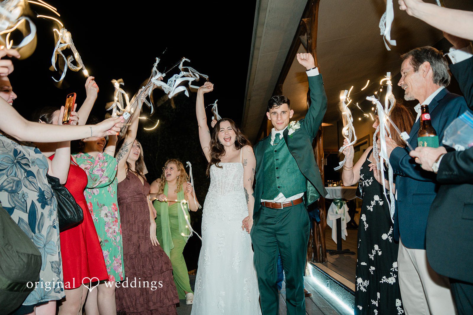 Gavin + Kayleigh The couple makes a joyful exit