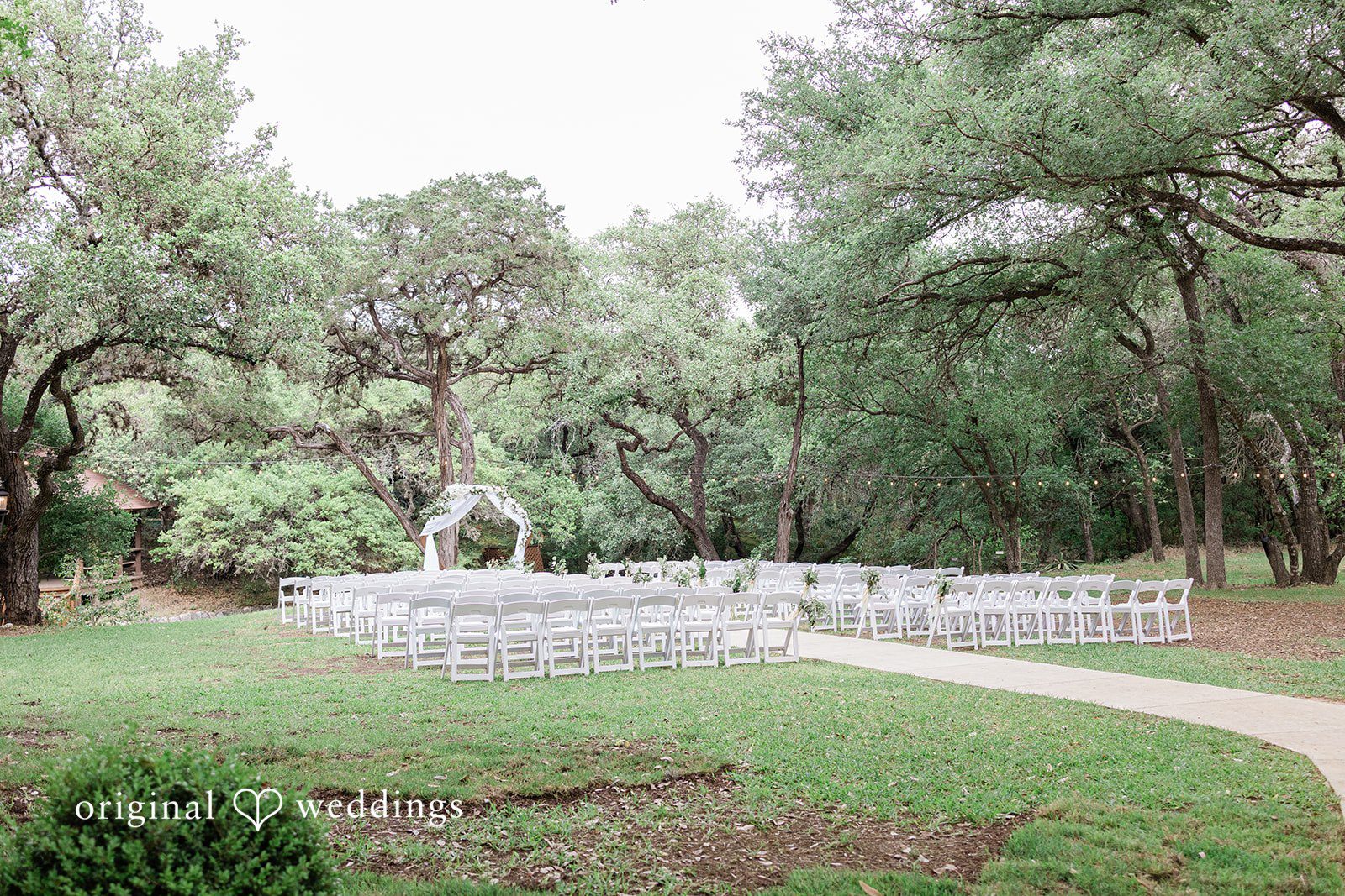 Gavin + Kayleigh Our San Antonio wedding photographers captured the beautiful outdoor ceremony space at Scenic Springs
