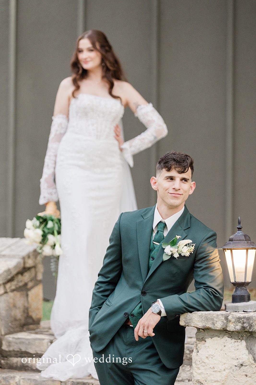 Gavin + Kayleigh A stylish portrait of the couple