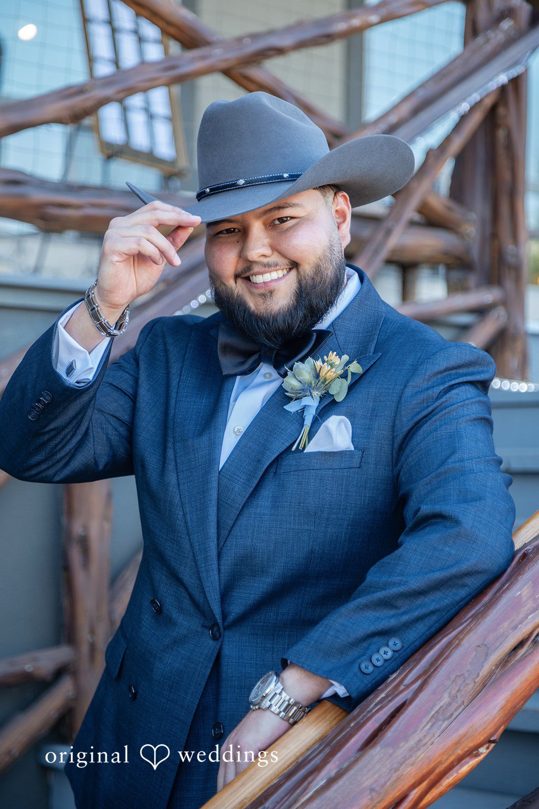 Lovely picture of groom at Scenic Springs by Wedgewood Weddings by San Antonio wedding photographers from original weddings