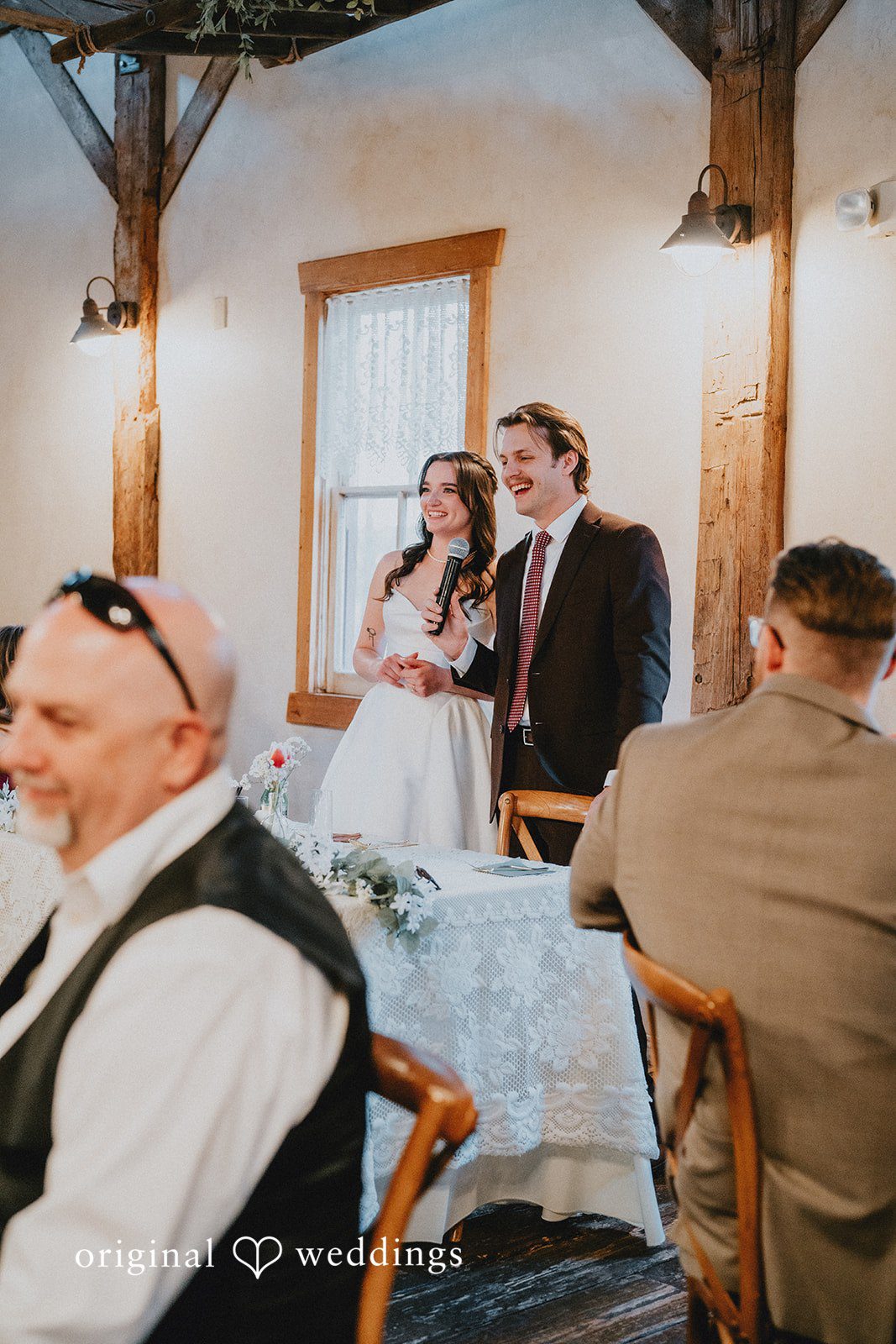 Phoenix wedding photographers capturing emotional reception moments at Shenandoah Mill