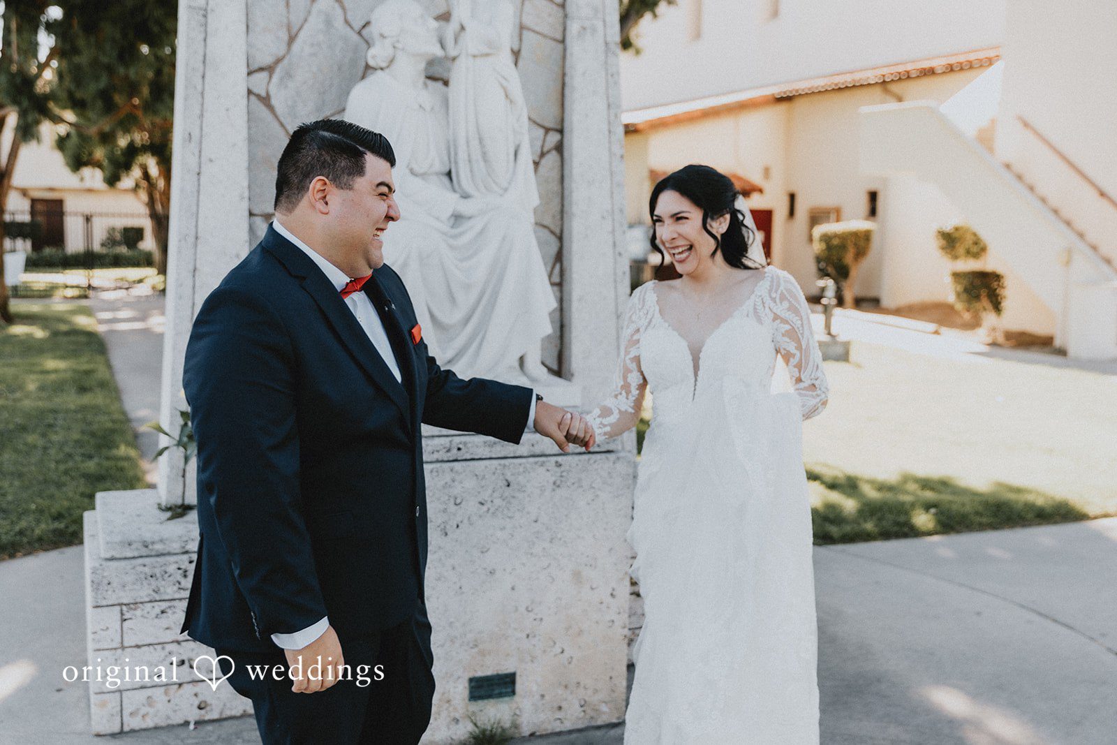 Lovely fun moment of couple at Sierra La Verne