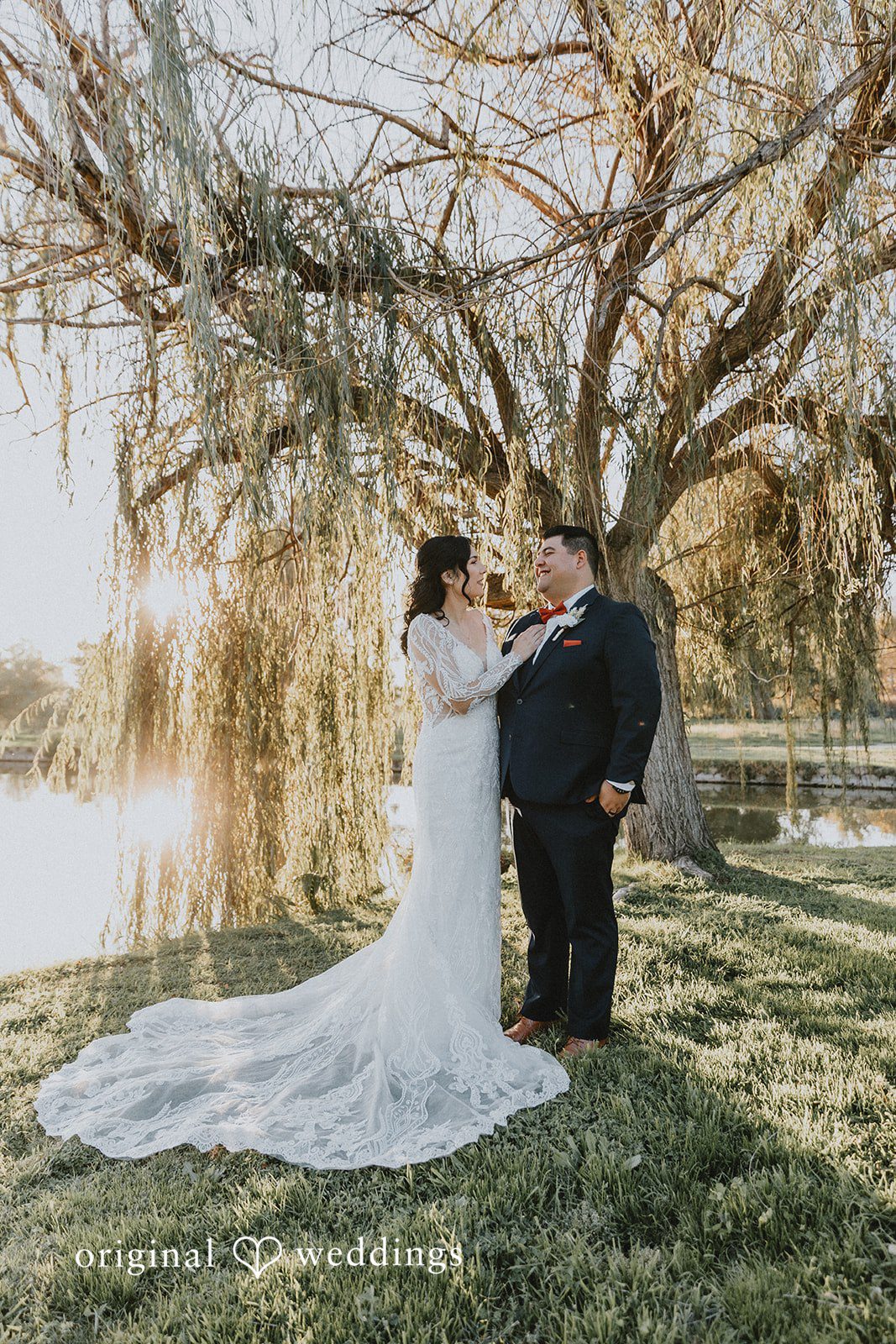 Romantic picture of couple while looking at each other