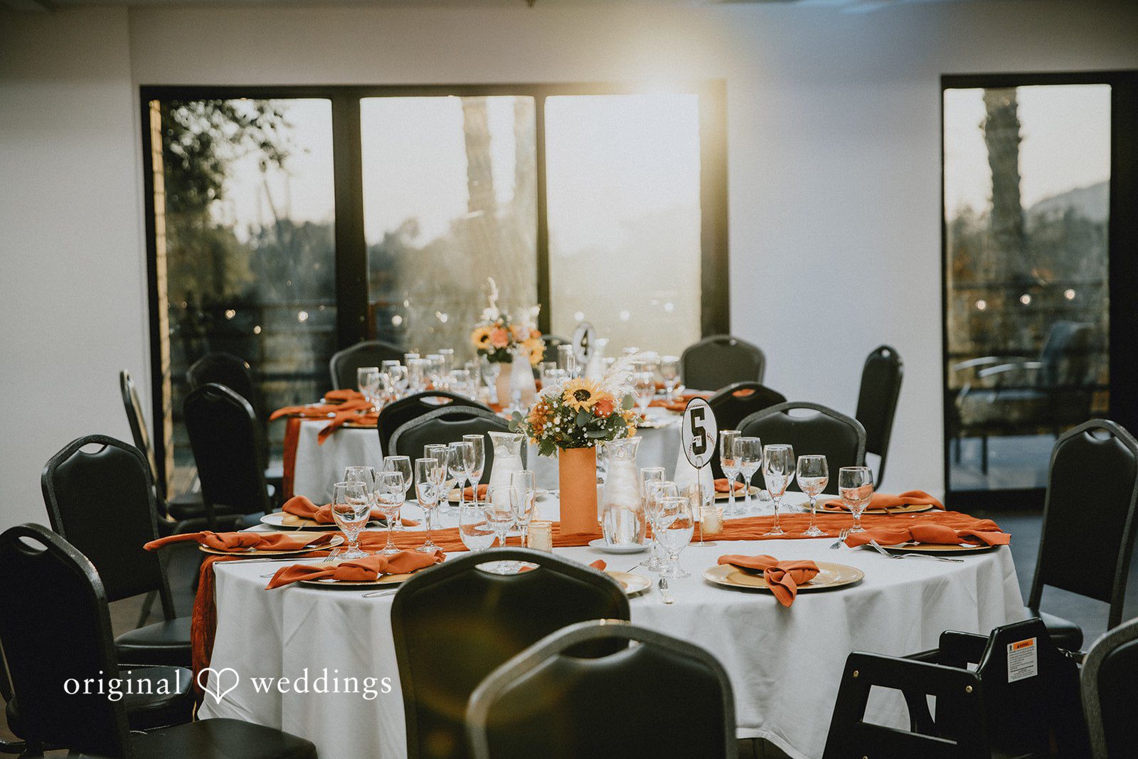 Beautifully decorated table at Sierra La Verne by Los Angeles wedding photographers from original weddings