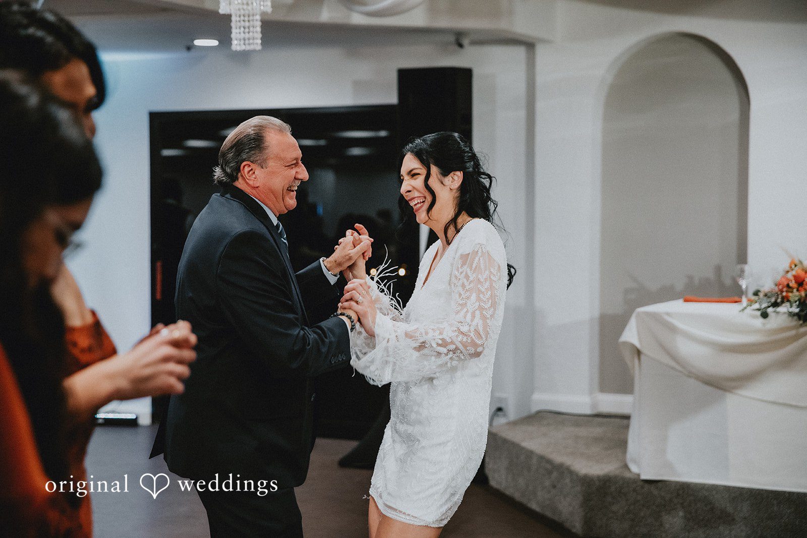 Fun moment of bride while getting ready