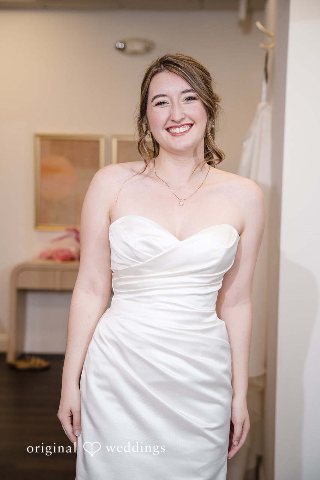Bridal portrait after getting ready for the wedding ceremony