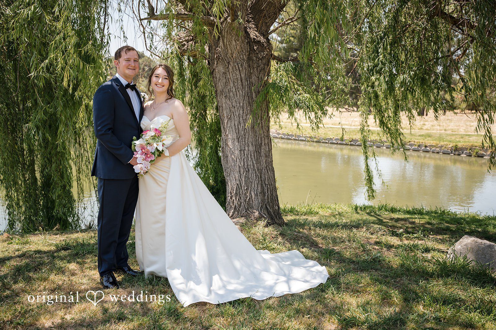 Original Weddings couple portrait captured by Los Angeles Wedding Photographers at Sierra La Verne during a romantic wedding