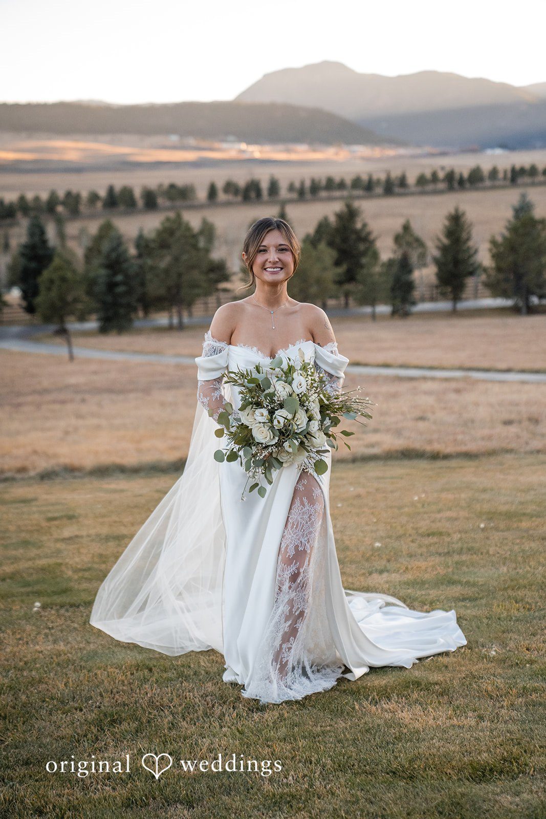 Bridal portrait after getting ready for the wedding day