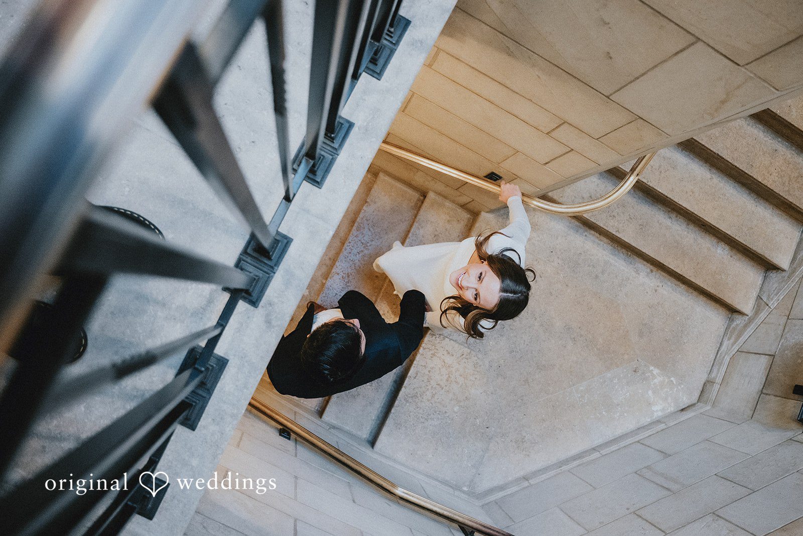 Beautiful pose of couple at Sterling Library