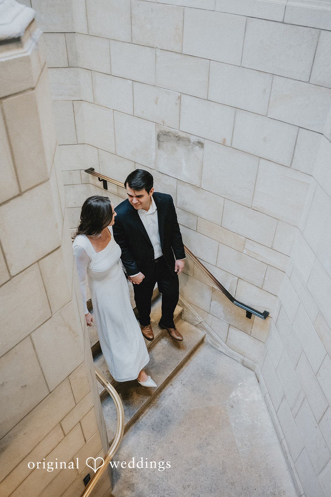 Beautiful pose of couple at Sterling Library