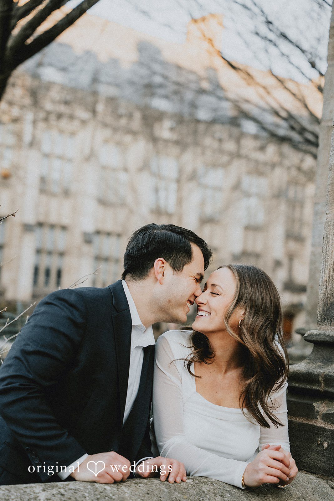 Romantic picture of couple looking at each other with love