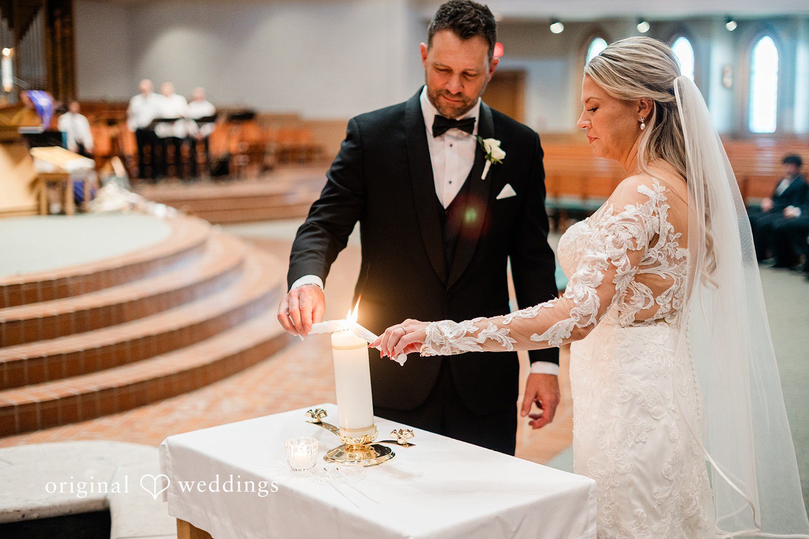 A portrait from the church wedding ceremony
