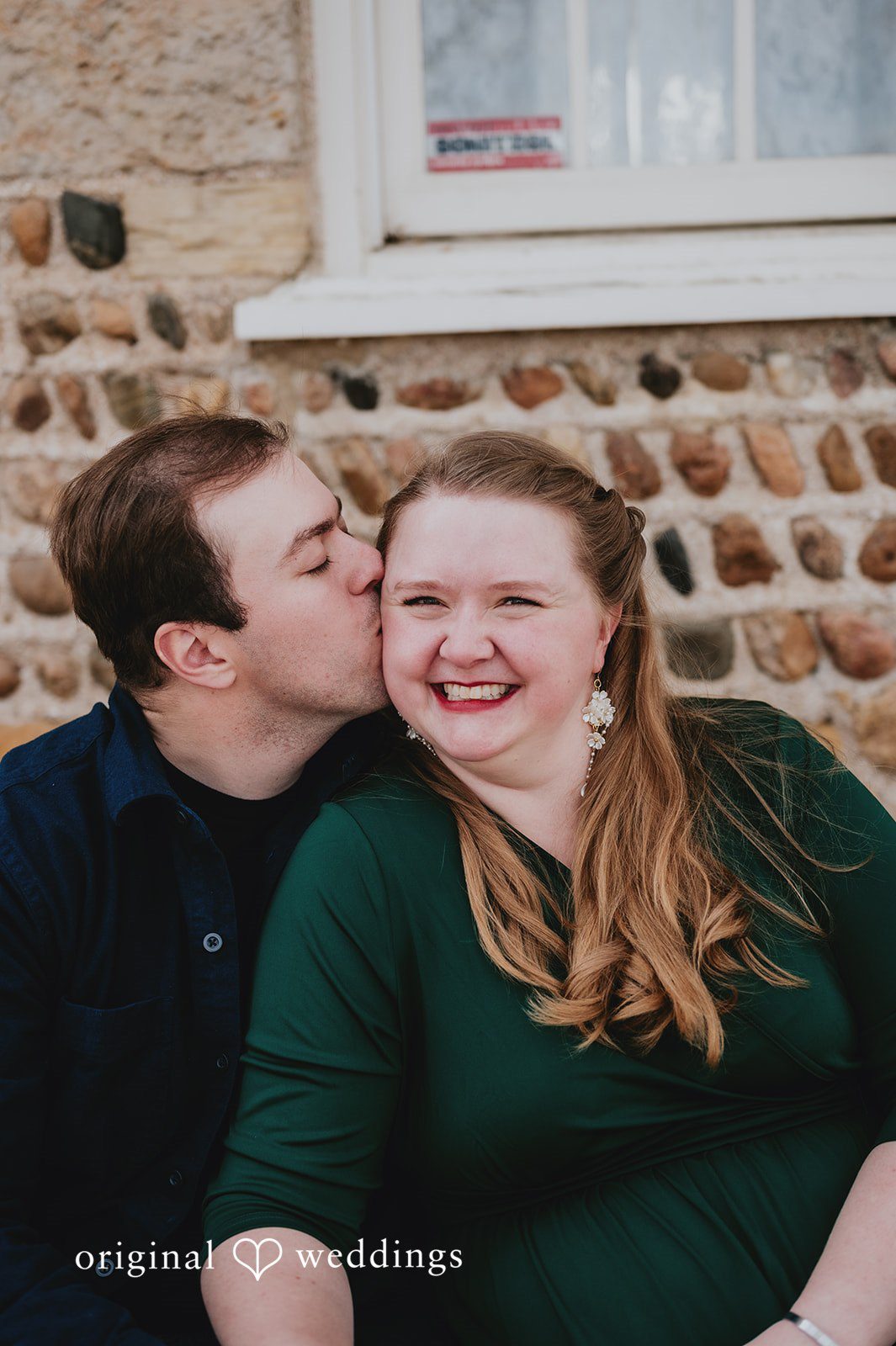 Couple sharing their love during photo session