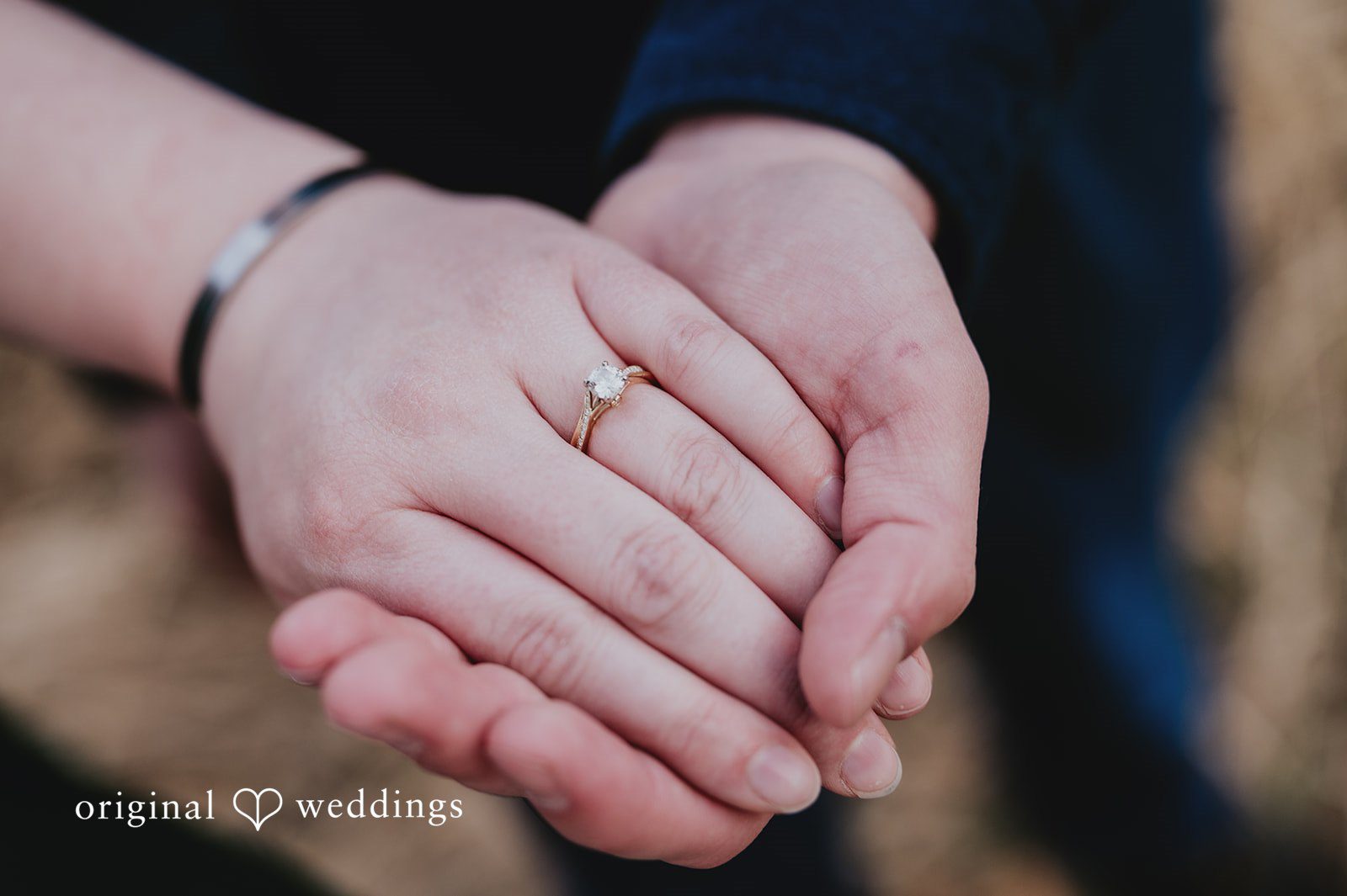 Detailed picture of engagement ring