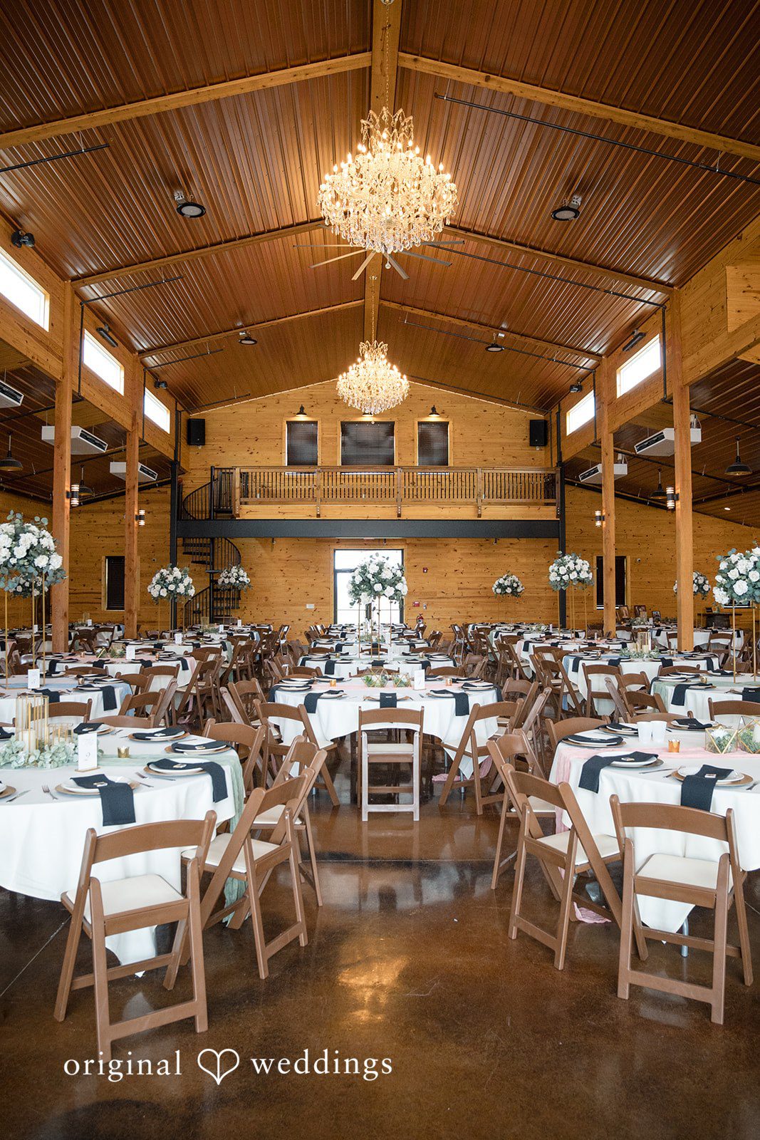 Katrena + Ryan Prepared wedding venue before guests arrive