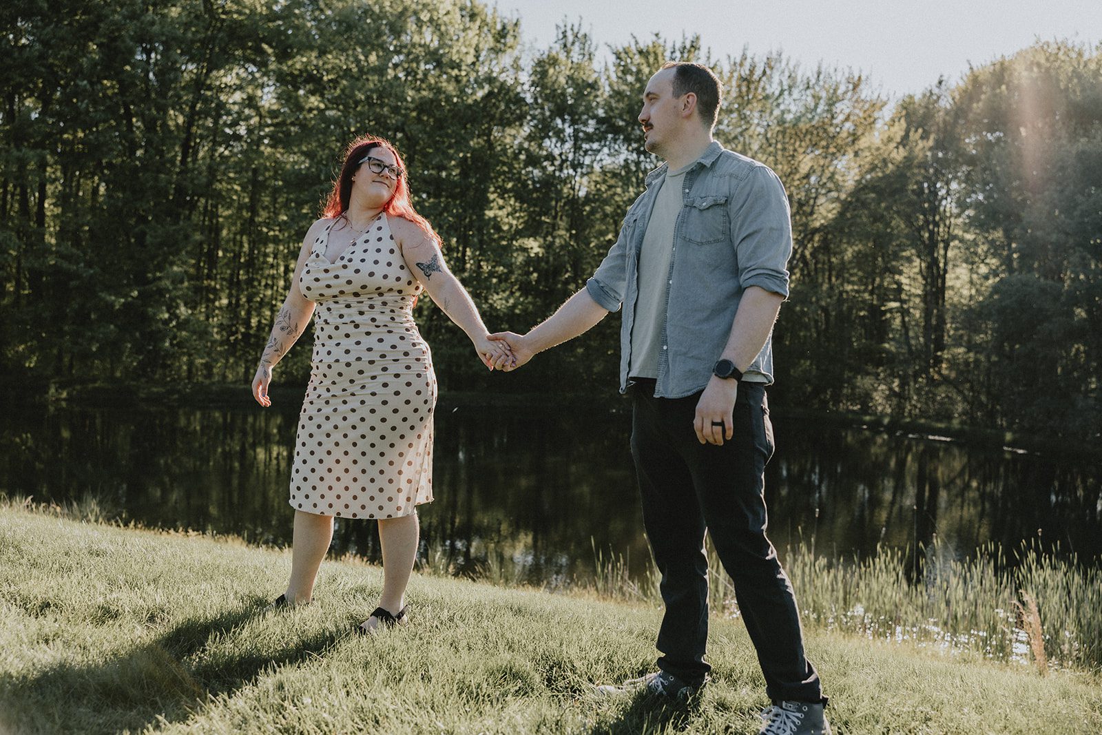 A portrait of the couple