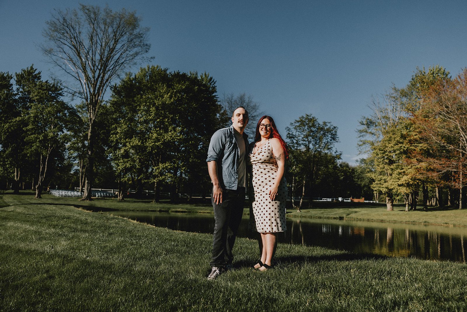 A portrait from the couple’s Sun Valley engagement session
