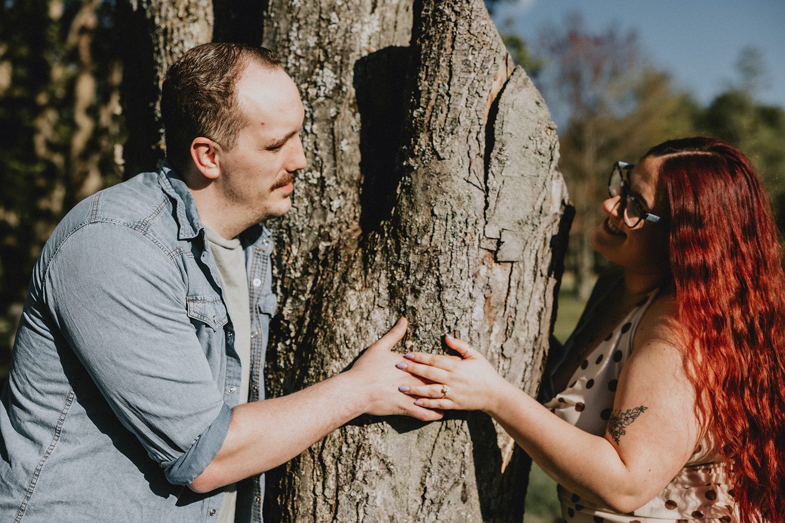 A fun portrait of the couple