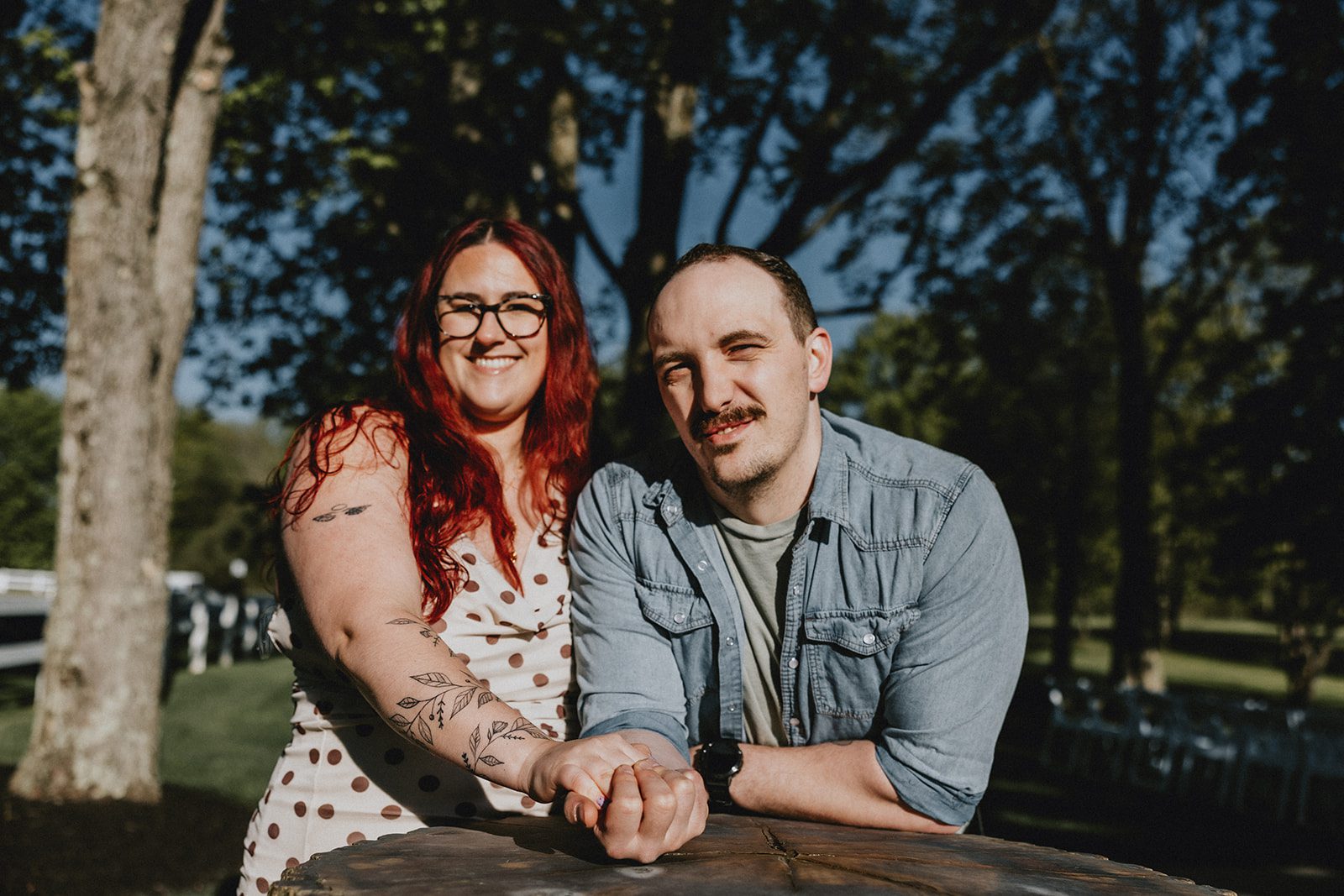 A beautiful portrait of the couple