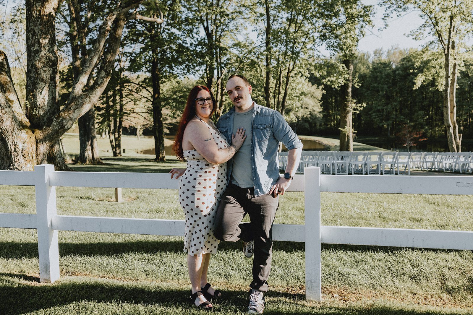 Our Cleveland engagement photographers at Original Weddings captured a stunning portrait of the couple at Sun Valley