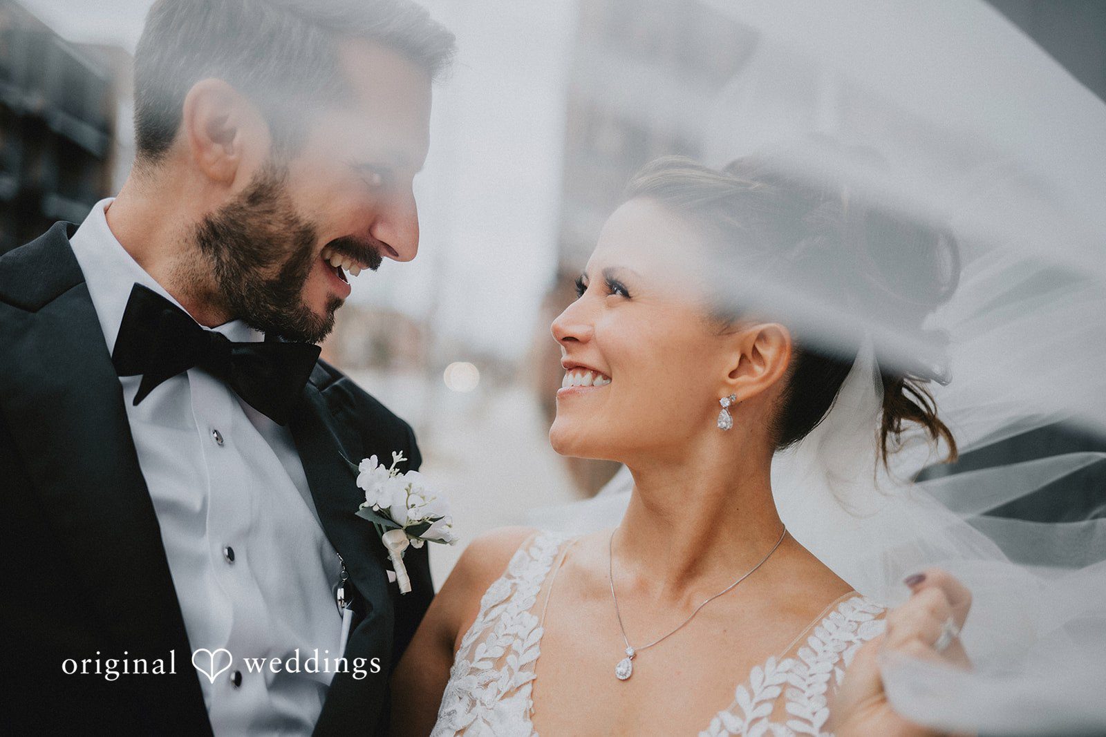 A beautiful headshot of the couple