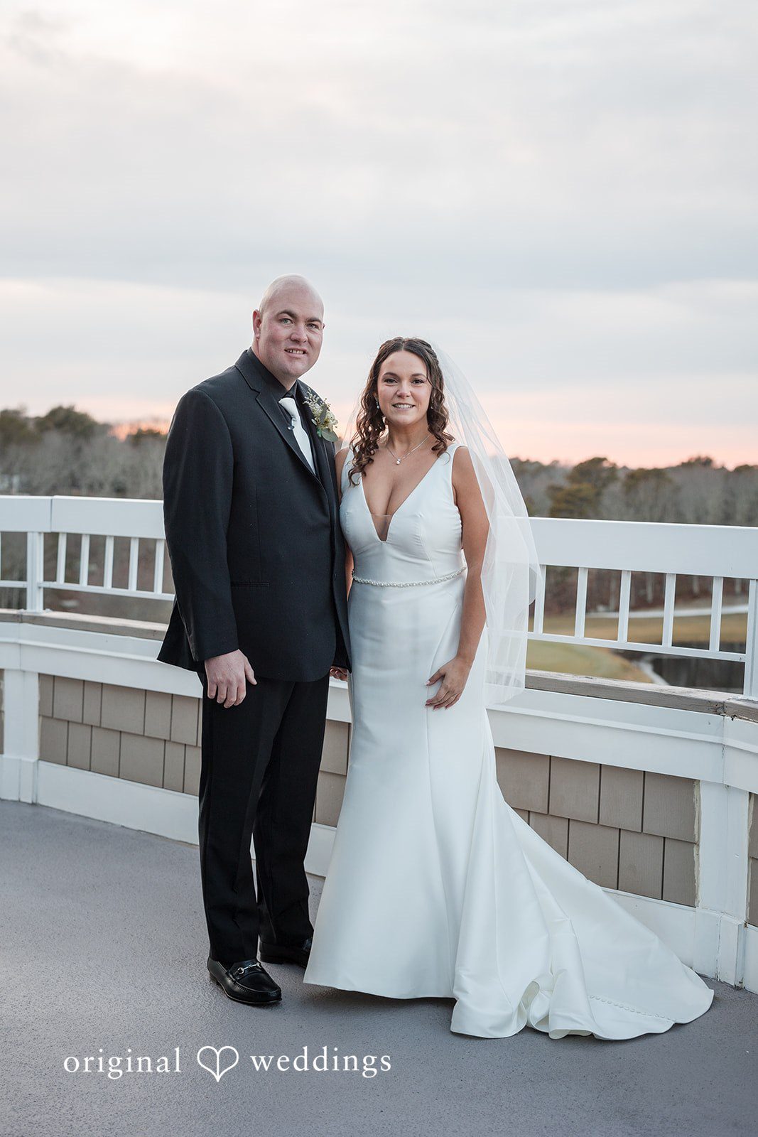 Stunning portrait of couple at The Cape Club of Falmouth